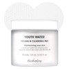 ELISHACOY Youth Water Peeling & Cleansing Pad 60 sheets - Makeup Cleansing and PHA Exfoliator Pads,100% Cotton Dual Sided, Quick Cleansing with Moisturizing Effect