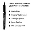 PASSIONCAT Classic liner for beginners | Ultra Slim Ink Liner, Waterproof Liquid Liner, Easy to Draw, Long Lasting 2X WaterProof Pen Liner No.1 Black (1.0g)
