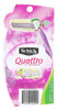 Schick Quattro for Women Disposable Razors for Sensitive Skin, 3 Count, Pack of 2