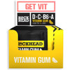 BLOCKHEAD Lemon Multivitamin Chewing Gum | Vitamins D C B6 & A - Sugar & Calorie-Free 120 Pieces