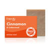 Friendly Soap Handmade Natural Cinnamon & Cedarwood Soap - Comforting Cleansing Antimicrobial 95g