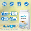 Slippery Elm 300mg 90 Capsules (V) Digestive Health. Acid Reflux Support. Vegan. Made in The UK by Health4All