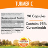 Turmeric Supplements by Sundown, for Antioxidant Health, Standardized Turmeric Extract, Non-GMOˆ, Free of Gluten, Dairy, Artificial Flavors, 500 mg, 90 Capsules