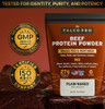 PaleoPro Protein Powder Grass-Fed Pastured Cage-Free Protein | Gluten & Dairy Free. No Sugar Soy Grains or Net Carbs | Paleo & Keto Friendly - 15 Servings (16 oz Plain)