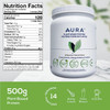 AURA Perfect Blend Plant Based, Keto Supplement Powder (500 gram) UnFlavoured Pea Protein Powder with Organic Pumpkin Seed, Sprouted Brown Rice, Quinoa, Vegan Protein Shake