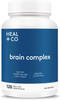HEAL + CO. Brain Complex | Bacopa, Ginkgo Biloba & Lion's Mane | Supports Memory + Cognition | 120 Capsules