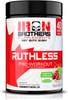 Iron Brothers Ruthless Preworkout Powder Supplement for Men & Women - Creatine Free - Sustainable Performance Energy & Workout Focus, Superhuman Pre Workout - 40 Serve - Nitric Oxide Booster - Cherry Limeade
