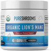 Lion's Mane Mushroom Focus & Memory Capsules (90 caps), Organic Lion's Mane Mushroom Powder Extract Capsules, Vegan Brain Supplement, Brain Focus Vitamins, Gluten-Free, No Fillers
