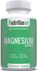 Magnesium Glycinate by Nutritionn - Essential Mineral for Overall Health - Premium Natural Supplement in Convenient Capsules