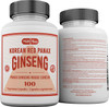 Mill Bay Korean Red Panax Ginseng Supplement  Used in Herbal Medicine to Help Enhance Physical Performance, Increase Energy and as an Adaptogen - 100 Capsules (Strength 500 mg)