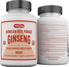 Mill Bay Korean Red Panax Ginseng Supplement Used in Herbal Medicine to Help Enhance Physical Performance, Increase Energy and as an Adaptogen - 100 Capsules (Strength 500 mg)