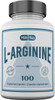 Mill Bay L-Arginine Amino Acid Supplement with L-Citrulline Workout Supplement. 100 Capsules (482mg).