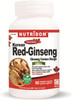 Nutridom Korean Red Panax Ginseng 500mg | 60 Vegan capsules | High Strength 8% Ginsenosides | Boosts Energy, Mood, Focused Strength, Enhanced Stamina Performance | Non-GMO, Made In Canada