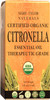 Organic Citronella Essential Oil (4 oz) USDA Certified by Mary Tylor Naturals (100% Pure and Natural) Therapeutic Grade Ideal for Aromatherapy, Relaxation, DIY Skin Care and More