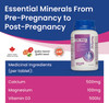 Pregnancy Calcium, Magnesium, Vitamin D3 Supplements - Prenatal Bone Strength, Helps Support Bone Health, Maintains Muscle Function - During, Pre- and Pro-Pregnancy, 60 Tablets - Nutronic