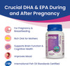 Prenantal Omega 3 DHA - Supports Brain Development in Babies During Pregnancy and Lactation, Unflavoured, No After Taste, 60 counts, Nutronic