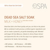 BCL SPA Dead Sea Salt Soak Milk + Honey with White Chocolate, 128 oz