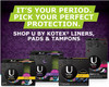 Sleek Tampons Plastic Applicator 18 Each, Unscented Regular By U By Kotex