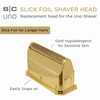 StyleCraft Replacement Gold Titanium Slick Foil Head for The StyleCraft Uno Men's Cordless Shaver