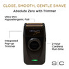 StyleCraft Absolute Zero Professional Finishing Foil Shaver with Built-in Retractable Trimmer Black