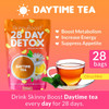 Skinny Boost Tea Kit-1 Daytime Tea (28 Bags) 1 Evening Detox Tea (14 Bags), Lean Greens Plus Superfood Powder, Palm Tumbler, Non GMO, Vegan, All Natural Detox and Cleanse