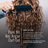 Pure NV Ker-Argan Curl Gel - Tames & Defines Curls Infused with Keratin, Collagen & Argan Oil Sulfate & Sodium Chloride Free - 8.5 oz