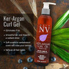 Pure NV Ker-Argan Curl Gel - Tames & Defines Curls Infused with Keratin, Collagen & Argan Oil Sulfate & Sodium Chloride Free - 8.5 oz