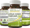 Apple Cider Vinegar 1500mg - Raw, Non-GMO, Extra Strength, 120 or 180 Capsules, Vegetarian (120 Capsules)