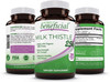 Milk Thistle Capsules- 25,000 MG Strength- 50X Concentrated Seed Extract & 80% Silymarin Standardized- 120 Vegan Pills- Supports Healthy Liver Cleanse & Detoxification, Non-GMO- 4 Month Supply