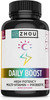 Zhou Nutrition Daily Boost Multivitamin with Probiotic, Zinc, Vitamin C, D3, B Complex for Immune Support, Energy and Digestive Health | Vegan, Gluten Free, Soy Free | 30 Servings Zhou Nutrition Daily Boost Multivitamin with Probiotic, Zinc, Vitamin C, D3, B Complex for Immune Support, Energy and Digestive Health | Vegan, Gluten Free, Soy Free | 30 Servings