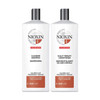 Nioxin System 4 for Color Treated Hair with Progressed Thinning Cleanser Shampoo (33.8 Ounce) and Scalp Therapy Conditioner (33.8 Ounce) Set