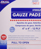 Dukal Sterile Gauze Pad 4" x 4" 100 per Box White