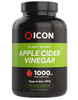 ICON Nutrition Apple Cider Vinegar Capsules - 1000mg Per Serving 90 Day Supply - 180 Count