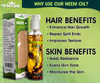Urban yog Ayurvedic jadibuti Neem Oil for Hair, Face & Skin Enhance Growth for Dry and Damaged Hair, Best Skin Moisturizer