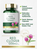 Carlyle Red Clover Capsules 1200Mg | 200 Count | Trifolium Pratense | Non-Gmo, Gluten Free | Red Clover Blossom Extract Supplemen