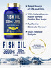 Fish Oil 3600Mg | 1080Mg Omega 3 | 120 Count | Non-Gmo And Gluten Free Supplement