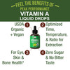 Usda Organic Vitamin A Liquid Drops Supplement. Vegan High Bioavailability For Eye, Skin, And Bone Health. For S, Men, Women