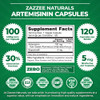 Zazzee High Absorption Artemisinin, 100 Mg Per Capsule, 120 Vegan Capsules, With 5 Mg Bioperine For Maximum Absorption, Sweet
