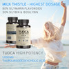 Vinatura Tudca Milk Thistle 1250Mg - Liver Support, Liver Health, Gallbladder Supplements *Usa Made And Tested*, Tudca Supplement