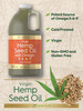 Carlyle Hemp Seed Oil | 64 Fl Oz | Virgin, Cold Pressed | With Omega 3, 6, 9 | Vegan, Non-Gmo, Gluten Free