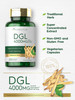 Dgl Deglycyrrhizinated Licorice Capsules | 200 Count | 4000Mg | Vegeterian, Non-Gmo & Gluten Free Supplement | By Carlyle