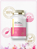 Iron Pills For Women | 45Mg | 200 Slow Release Tablets | Vegetarian, Non-Gmo, Gluten Free Supplement | By Carlyle