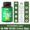 Vegan Zinc Supplement With Vitamin C. Zinc Supplements By Peak Performance. Zinc 30Mg Capsules, Pills, Tablets, Vitamins For Adul
