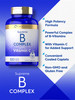 Carlyle Vitamin B Complex Plus Vitamin C | 300 Caplets | Vegetarian, Non-Gmo And Gluten Free Supplement
