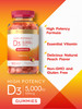 Carlyle Vitamin D Gummies | 5000Iu | 180 Count | Vegetarian, Non-Gmo, And Gluten Free Formula | High Potency Vitamin D3 Supplemen