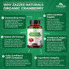 Zazzee Usda Organic Cranberry 25:1 Extract, 12,500 Mg Strength, 100 Vegan Capsules, Over 3 Month Supply, Standardized, Concentrat