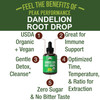 Dandelion Root Extract. Usda Organic Vegan Herbal Liquid Tincture Dandelions Supplement For Women And Men. Leaf Tonic For Immune