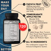 Dedicad Papaya Enzymes For Digestion 6550Mg 4 Month Supply - 10 Herbs Blended Pomegranate, Apple Pectin, Turmeric, Ginger & More
