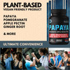 Dedicad Papaya Enzymes For Digestion 6550Mg 4 Month Supply - 10 Herbs Blended Pomegranate, Apple Pectin, Turmeric, Ginger & More