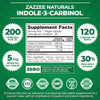 Zazzee High Absorption Indole-3-Carbinol (I3C), 200 Mg Per Capsule, 120 Vegan Capsules, 4 Month Supply, 5 Mg Bioperine For Enhanc